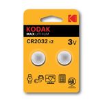 Батарейки KODAK MAX Lithium, CR2032-2BL